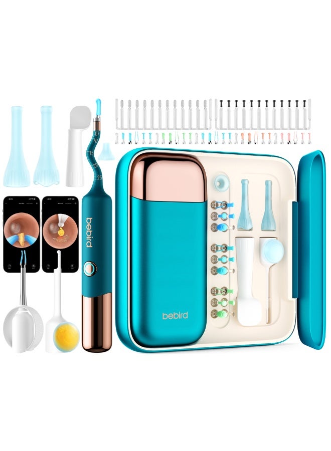 Bebird EarSight Ultra Smart Visual Earwax Removal Kit – 2K HD Medical-Grade Endoscopic Ear Camera with 5G WiFi, 3.6mm Flexible Silicone Tool, 60+ Pieces for Safe Ear Cleaning, ENT Health Check, & Facial Care for Adults, Kids, Infants & Elderly – USB-C Rechargeable Home Ear Care Device - Image 1